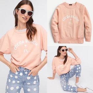 J. Crew Garment-dyed "Cocoa Beach" Sweatshirt